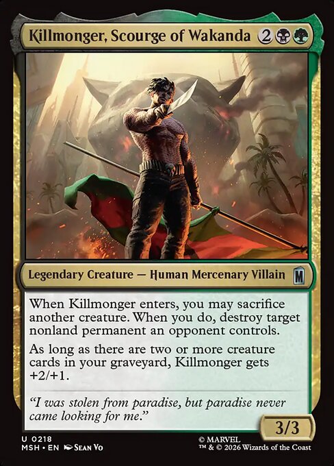 Killmonger, Scourge of Wakanda — art by Sean Vo