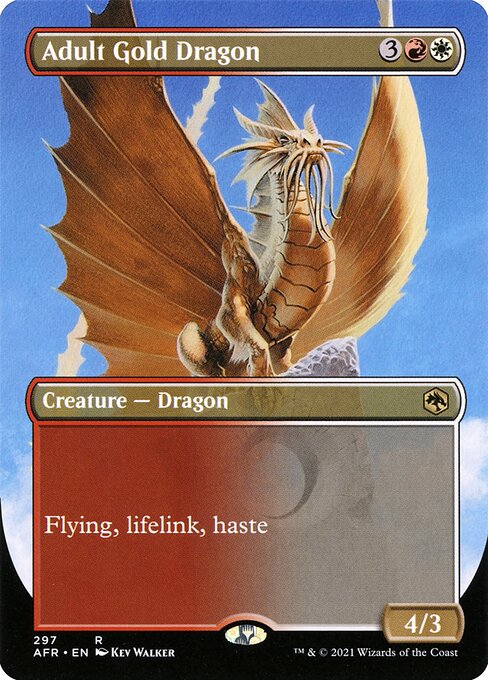 Adult Gold Dragon — art by Kev Walker