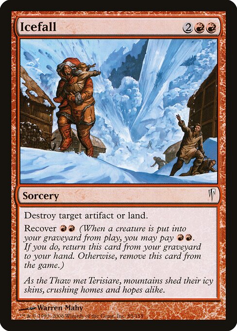 Icefall — art by Warren Mahy