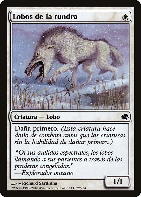 Tundra Wolves — art by Richard Sardinha