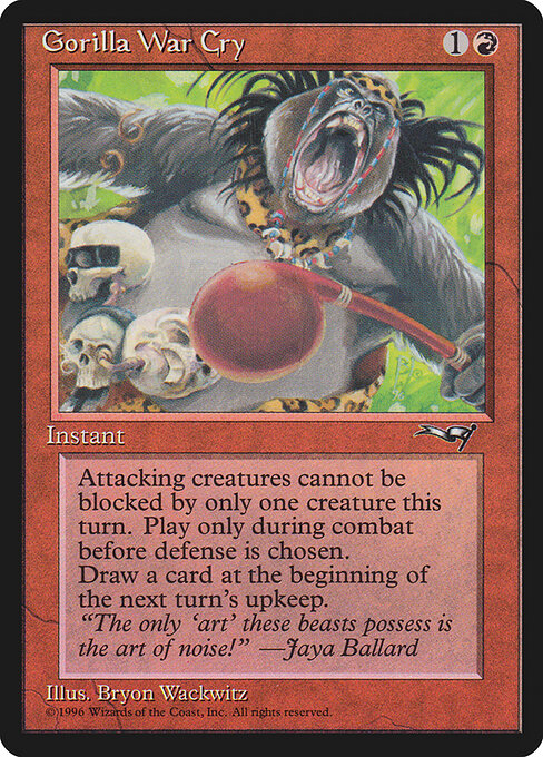 Gorilla War Cry — art by Bryon Wackwitz