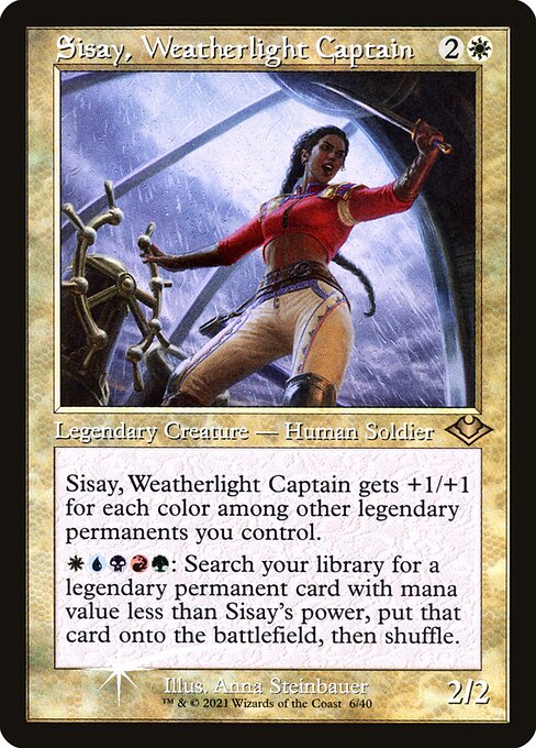 Sisay, Weatherlight Captain — art by Anna Steinbauer