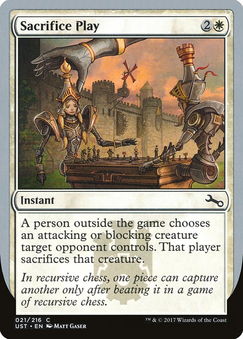 Sacrifice Play — art by Matt Gaser