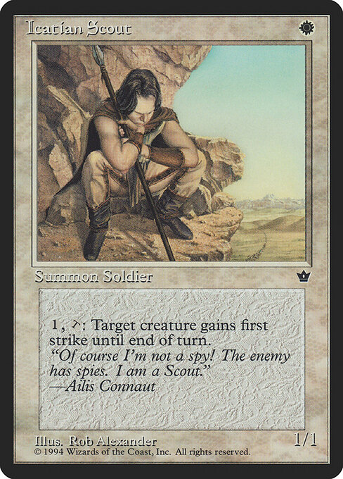 Icatian Scout — art by Rob Alexander