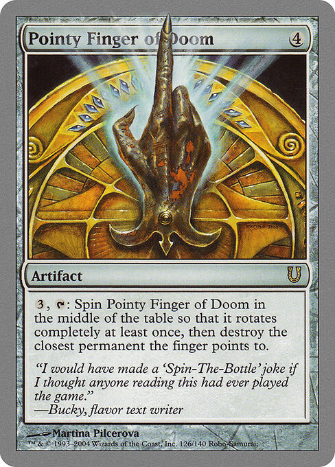 Pointy Finger of Doom — art by Martina Pilcerova