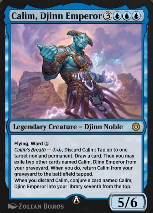 Calim, Djinn Emperor — art by Zoltan Boros