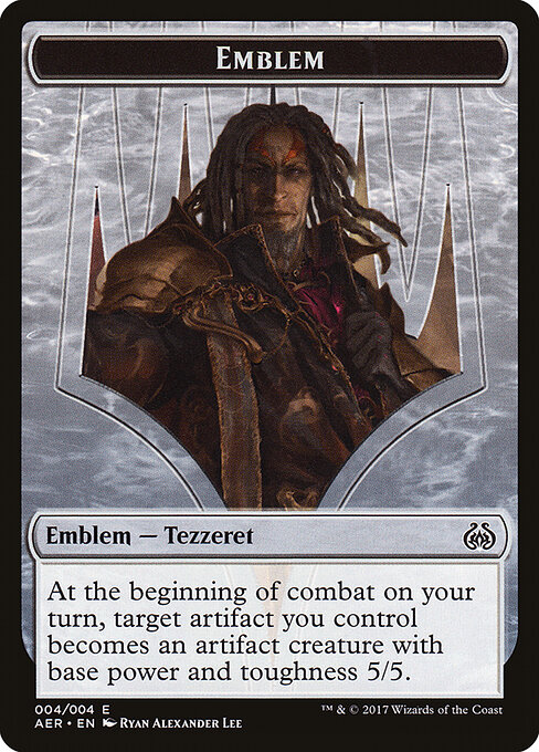 Tezzeret the Schemer Emblem — art by Ryan Alexander Lee