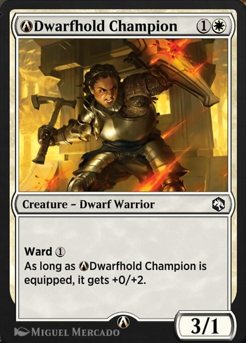 A-Dwarfhold Champion — art by Miguel Mercado
