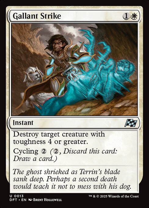 Gallant Strike — art by Brent Hollowell