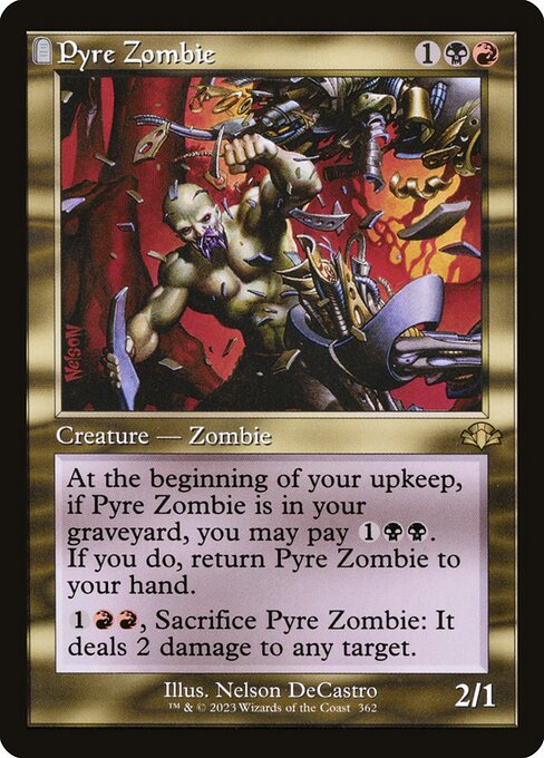 Pyre Zombie — art by Nelson DeCastro