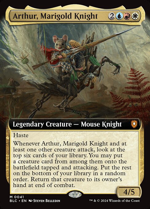 Arthur, Marigold Knight — art by Steven Belledin
