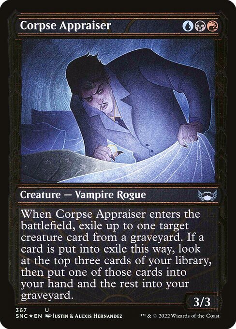 Corpse Appraiser — art by Justin Hernandez & Alexis Hernandez