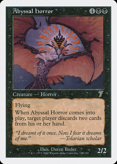 Abyssal Horror — art by Daren Bader