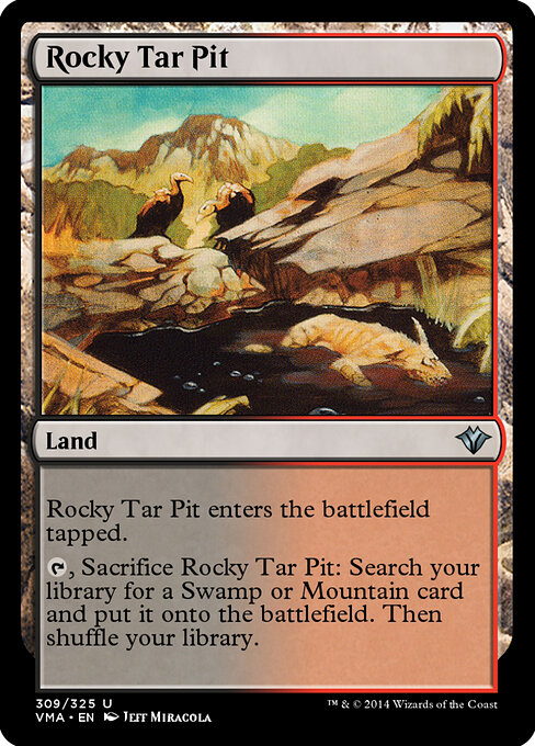 Rocky Tar Pit — art by Jeff Miracola