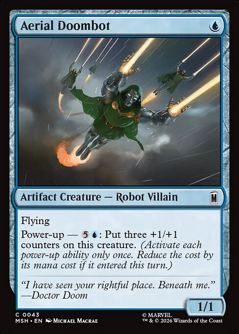 Aerial Doombot — art by Michael MacRae