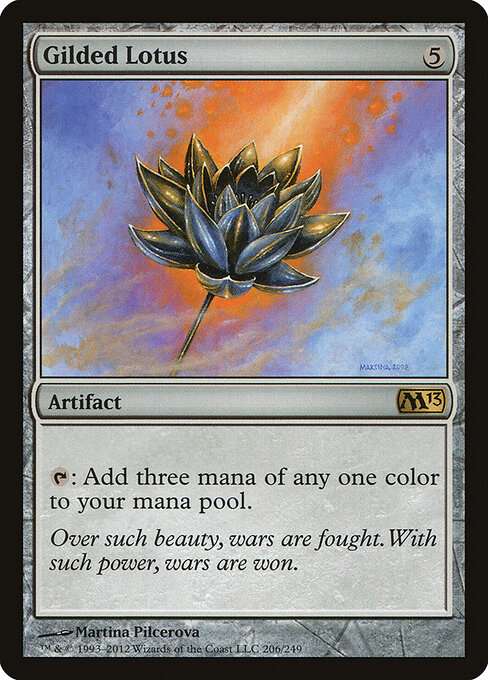 Gilded Lotus — art by Martina Pilcerova