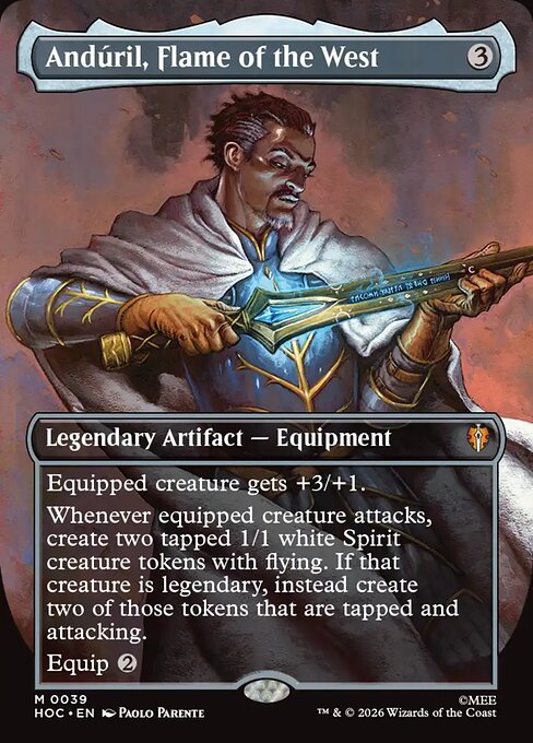 Andúril, Flame of the West — art by Paolo Parente