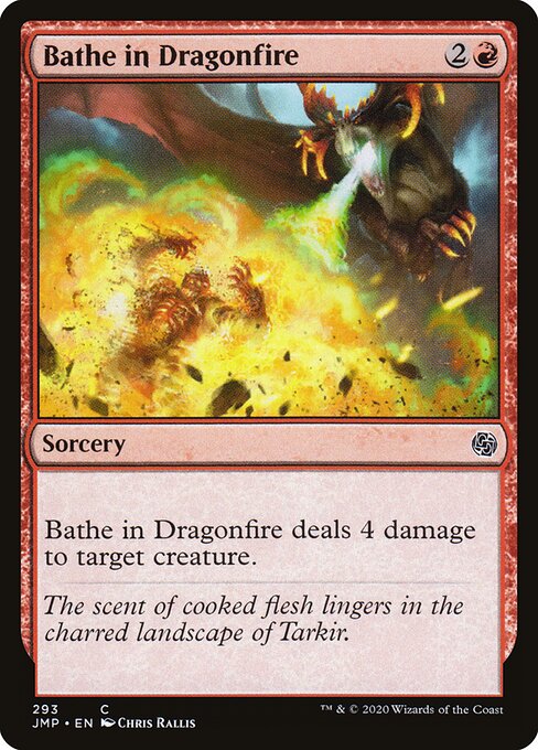 Bathe in Dragonfire — art by Chris Rallis