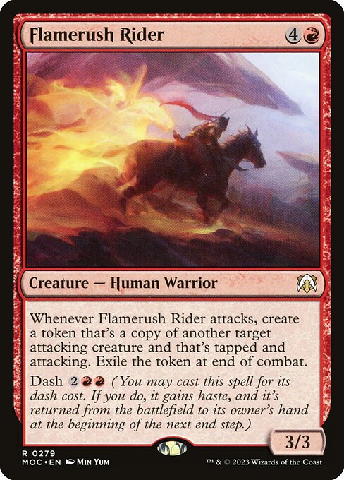 Flamerush Rider — art by Min Yum
