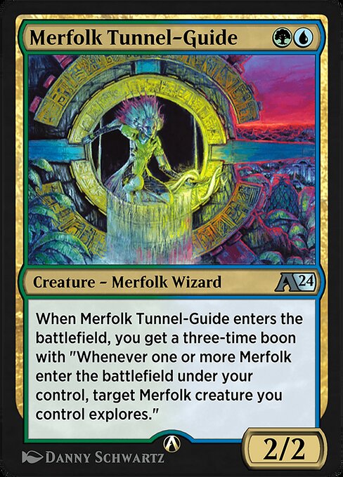 Merfolk Tunnel-Guide — art by Danny Schwartz