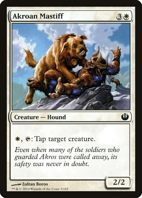 Akroan Mastiff — art by Zoltan Boros