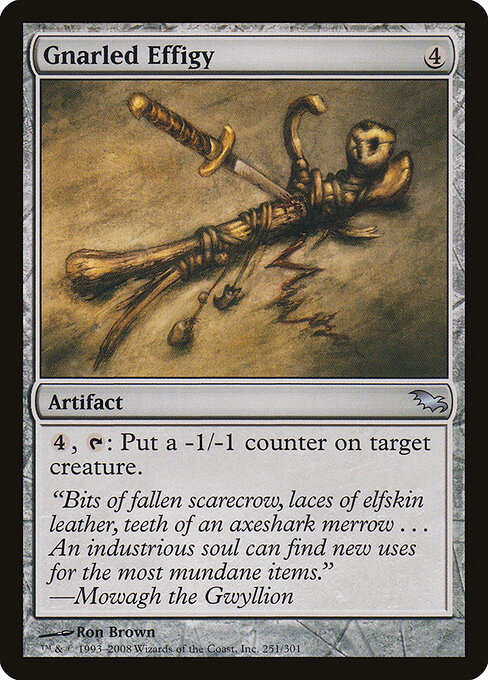 Gnarled Effigy — art by Ron Brown
