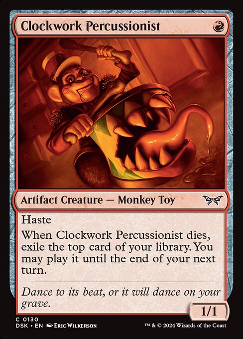 Clockwork Percussionist — art by Eric Wilkerson