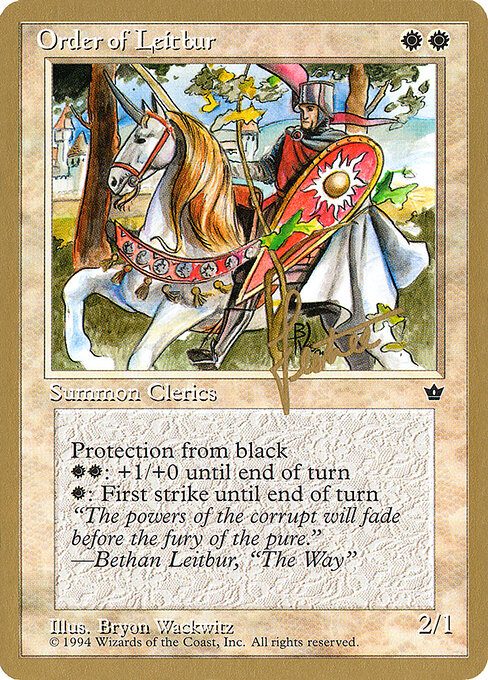 Order of Leitbur — art by Bryon Wackwitz
