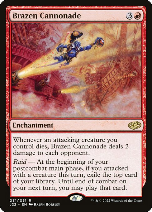 Brazen Cannonade — art by Ralph Horsley