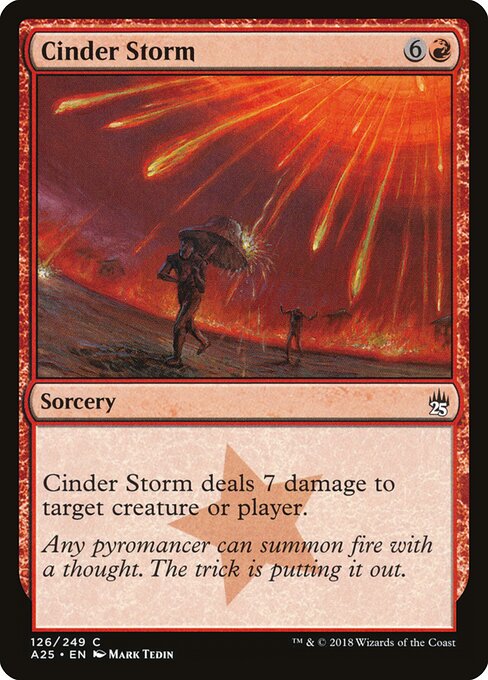 Cinder Storm — art by Mark Tedin