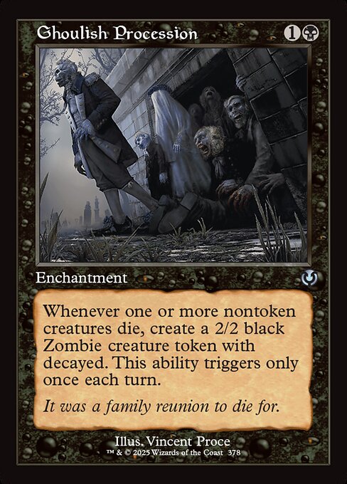 Ghoulish Procession — art by Vincent Proce
