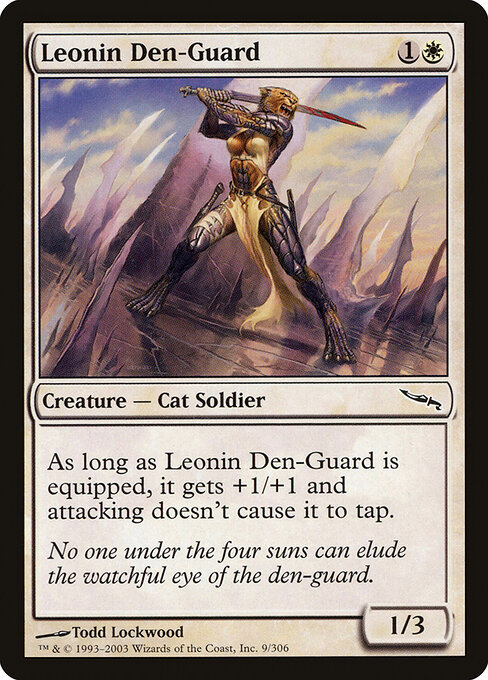 Leonin Den-Guard — art by Todd Lockwood
