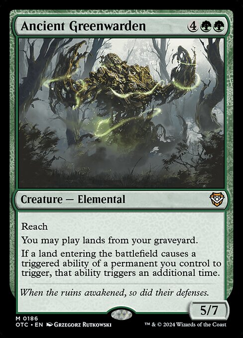 Ancient Greenwarden — art by Grzegorz Rutkowski
