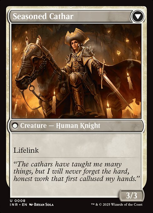 Ambitious Farmhand // Seasoned Cathar — art by Bryan Sola