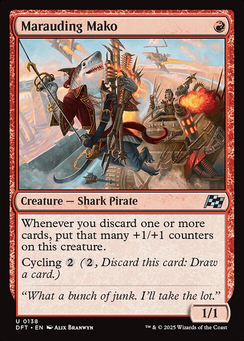 Marauding Mako — art by Alix Branwyn