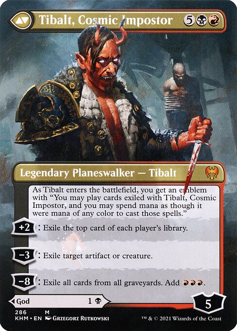 Valki, God of Lies // Tibalt, Cosmic Impostor — art by Grzegorz Rutkowski