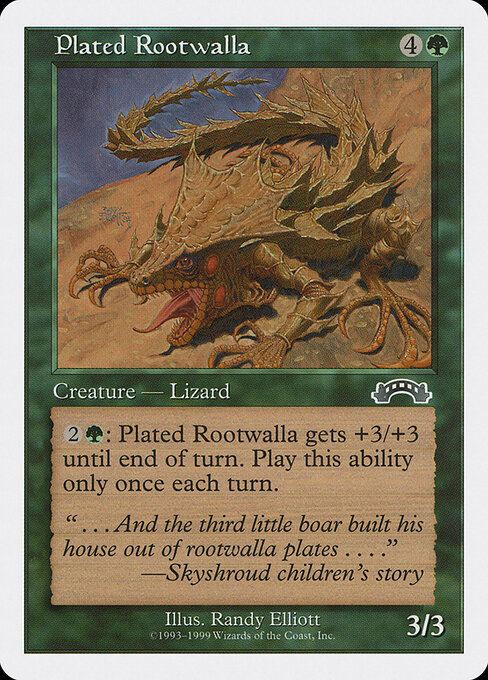 Plated Rootwalla — art by Randy Elliott