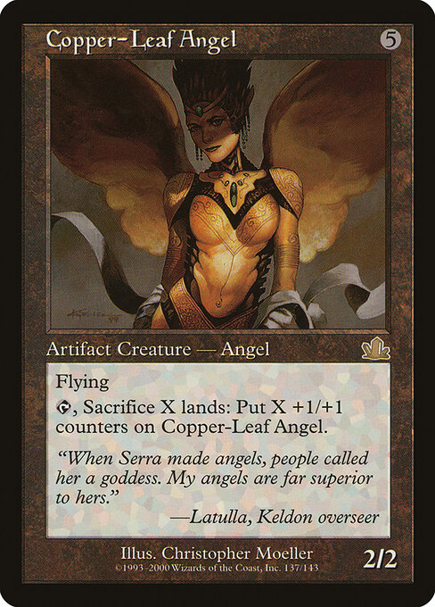 Copper-Leaf Angel — art by Christopher Moeller