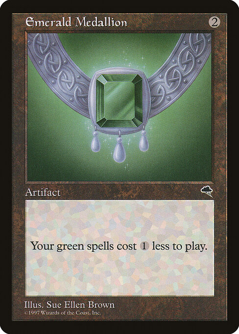Emerald Medallion — art by Sue Ellen Brown