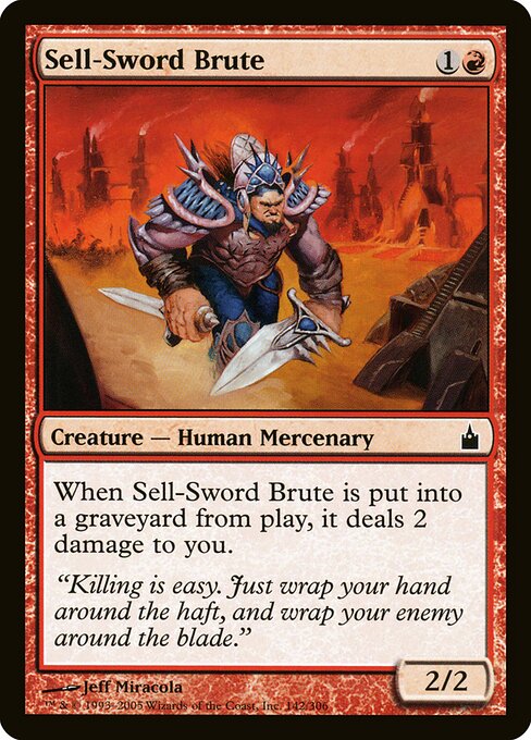Sell-Sword Brute — art by Jeff Miracola
