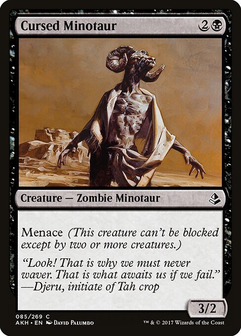 Cursed Minotaur — art by David Palumbo