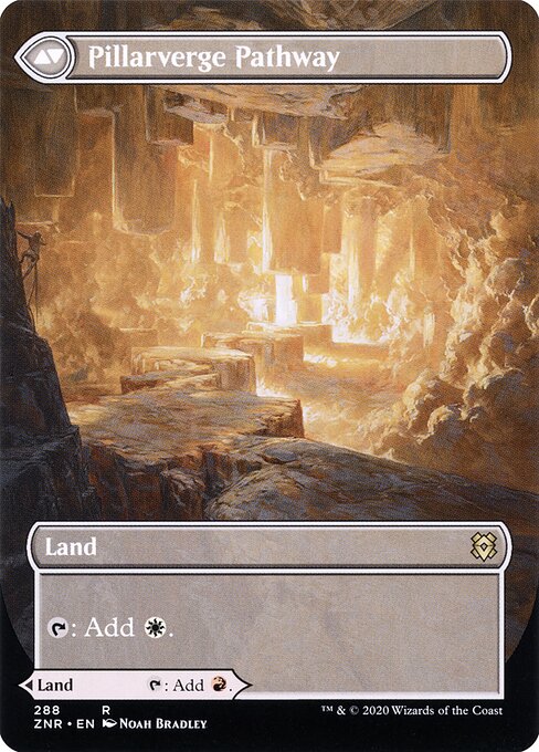 Needleverge Pathway // Pillarverge Pathway — art by Noah Bradley