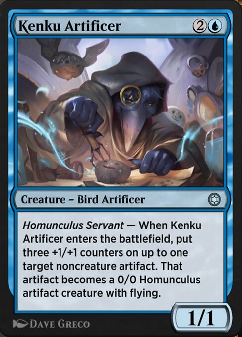Kenku Artificer — art by Dave Greco