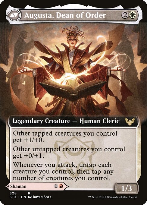Plargg, Dean of Chaos // Augusta, Dean of Order — art by Bryan Sola