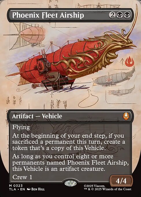 Phoenix Fleet Airship — art by Ben Hill