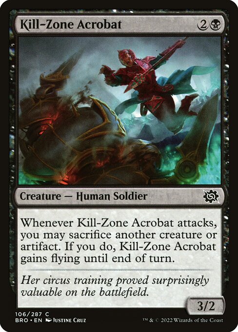Kill-Zone Acrobat — art by Justine Cruz