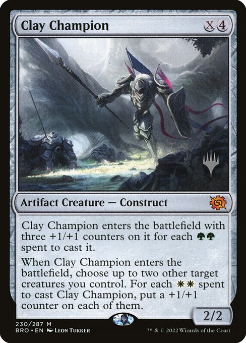 Clay Champion — art by Leon Tukker