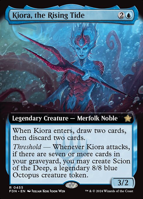 Kiora, the Rising Tide — art by Julian Kok Joon Wen