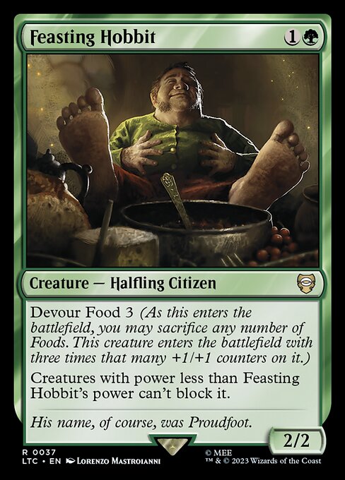 Feasting Hobbit — art by Lorenzo Mastroianni
