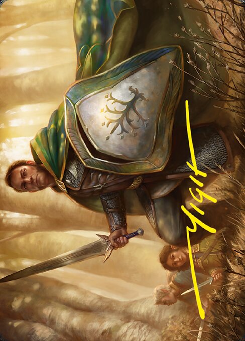 Boromir, Warden of the Tower // Boromir, Warden of the Tower — art by Yigit Koroglu